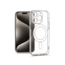 Haffner Apple iPhone 15 Pro Max MagSafe kompatibilis kameravédős szilikon tok, átlátszó (HF229121) tok és táska