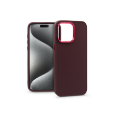 Haffner Apple iPhone 15 Pro Max szilikon hátlap - Frame - bíbor (PT-6823) tok és táska