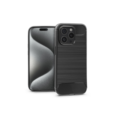 Haffner Apple iPhone 15 Pro szilikon hátlap - Carbon - fekete tok és táska