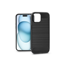 Haffner Apple iPhone 15 szilikon hátlap - Carbon - fekete (PT-6857) mobiltelefon kellék