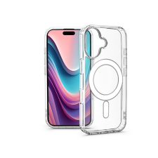 Haffner Apple iPhone 16 szilikon hátlap - Anti Shock MagSafe - átlátszó tok és táska