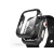 Haffner Apple Watch 7/Series 8 (45 mm) védőtok beépített edzett üveggel - DEFENSE 360 - fekete (ECO csomagolás)