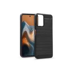 Haffner Carbon szilikon hátlap - Motorola Moto G34 - fekete tok és táska