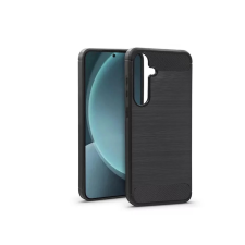 Haffner Carbon szilikon hátlap Samsung Galaxy S25 fekete tok és táska