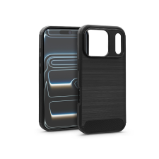 Haffner Carbon szilikon tok - Apple iPhone 17 Pro Max - fekete (HF554181) tok és táska