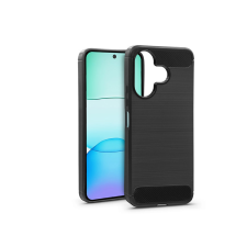 Haffner Carbon szilikon tok - Xiaomi Redmi 13 4G/Redmi 13 5G - fekete tok és táska