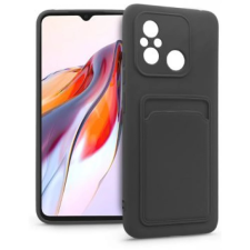 Haffner Card Case szilikon hátlap Xiaomi Redmi 12C fekete tok és táska