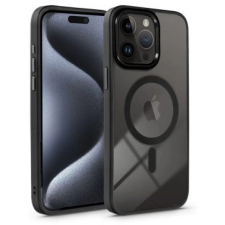 Haffner Edge Mag Cover szilikon hátlap iPhone 15 Pro Max átlátszó-fekete mobiltelefon kellék