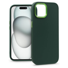 Haffner Frame szilikon hátlap iPhone 15 zöld mobiltelefon kellék