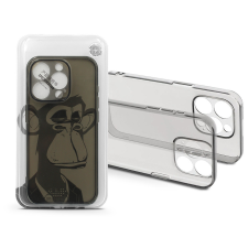 Haffner Gray Monkey Apple iPhone 15 Pro Tok - Átlátszó tok és táska