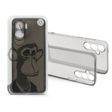 Haffner Gray Monkey szilikon hátlap Honor 90 Lite szürke átlátszó tok és táska