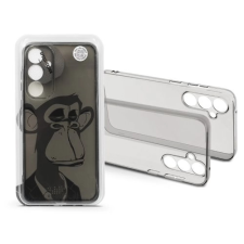 Haffner Gray Monkey szilikon hátlap Samsung Galaxy S24 Plus szürke átlátszó tok és táska