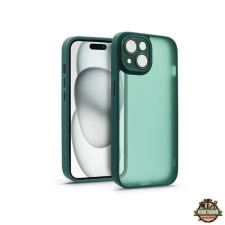Haffner HF239564 Apple iPhone 15 Variete sötétzöld hátlap kameravédő peremmel, lencsevédő üveggel mobiltelefon kellék