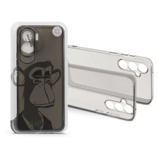 Haffner Honor 90 Lite szilikon hátlap - Gray Monkey - átlátszó tok és táska