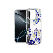 Haffner IMD Floral szilikon tok - Apple iPhone 16 Pro - átlátszó tok és táska