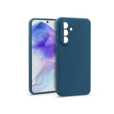 Haffner Matt szilikon hátlap Samsung Galaxy A55 5G kék tok és táska