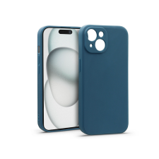 Haffner Matt szilikon tok - Apple iPhone 15 - kék tok és táska
