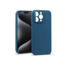 Haffner Matt szilikon tok - Apple iPhone 15 Pro - kék tok és táska