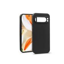Haffner Matt szilikon tok - Google Pixel 9 Pro XL 5G - fekete tok és táska