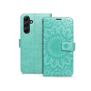 Haffner Mezzo Book Flip bőrtok - Samsung SM-A546 Galaxy A54 5G - mandala zöld (PT-6648)