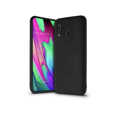 Haffner Samsung A405F Galaxy A40 szilikon hátlap - Soft Premium - fekete tok és táska