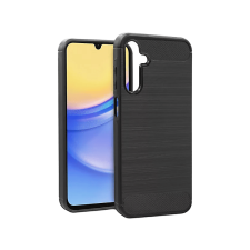 Haffner Samsung Galaxy A15 4G/5G Carbon szilikon tok, fekete (HF258688) tok és táska