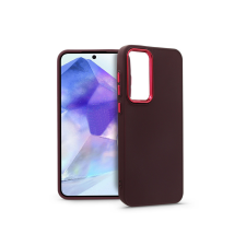 Haffner Samsung Galaxy A55 szilikon hátlap - Frame - bíbor tok és táska