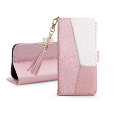 Haffner Smart Charms Book Flip bőrtok - Apple iPhone 14 Pro - rouge tok és táska