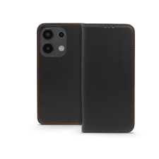Haffner Smart Pro Flip bőrtok - Xiaomi Redmi Note 13 4G - fekete tok és táska