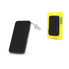 Haffner Univerzális hordozható, asztali akkumulátor töltő - Silk USB 2.1A Power Bank - 10.000 mAh - black power bank