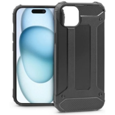 Haffner Ütésálló Armor hátlap iPhone 15 fekete mobiltelefon kellék
