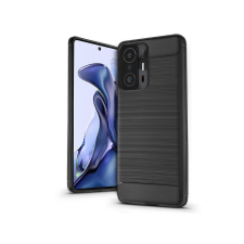 Haffner Xiaomi 11T 5G/11T Pro 5G szilikon hátlap - Carbon - fekete tok és táska