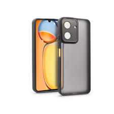 Haffner Xiaomi Redmi 13C hátlap kameravédő peremmel, lencsevédő üveggel - Variete -     fekete (HF256752) tok és táska
