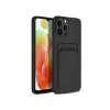 Haffner Xiaomi Redmi Note 12 5G/Poco X5 5G szilikon hátlap kártyatartóval - Card Case - fekete