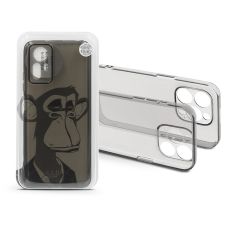 Haffner Xiaomi Redmi Note 12S szilikon hátlap - Gray Monkey - átlátszó tok és táska