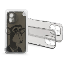 Haffner Xiaomi Redmi Note 12S szilikon hátlap - Gray Monkey - átlátszó (HF239137) tok és táska