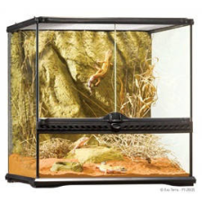 Hagen Exo-Terra Small Wide Terrarium - Dekoratív kivitelű üvegterrárium (45x45x45cm) terrárium, vivárium