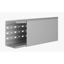 Hager BA780120 Perforált vezetékcsatorna BA7, PVC, 80x120, szürke villanyszerelés