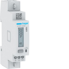 Hager ECR140D fogyasztásmérő 1 fázis 40A, MODBUS, MID villanyszerelés