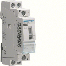 Hager ERC218 Relé, 1Z+1NY, 16A, 230V AC, I-0-II, moduláris villanyszerelés