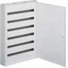 Hager Fém mezős elosztó, 216 modul, 6 sor, 1091x787x150mm, teli ajtóval, IP30, falon kívüli, Univers (Hager FW636WT)