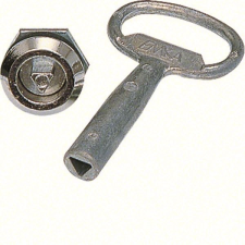 Hager FZ450 Quadro 4/5 zár, 7mm-es háromszög betéttel, 1db kulccsal villanyszerelés