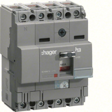 Hager HNA026H x160 TM kompakt megszakító, 4P, 25A, 40kA villanyszerelés
