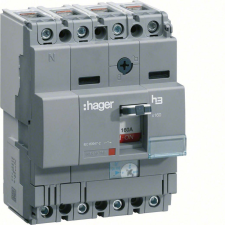 Hager HNA081H x160 TM kompakt megszakító, 4P, 80A, 40kA villanyszerelés