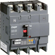 Hager HNC251H Kompakt megszakító h250, 4P, 250A, 50kA, áll. LSI elektr. kioldóval villanyszerelés