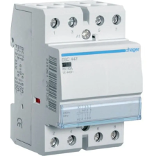 Hager Kft HAGER ESC442 Mágneskapcsoló, 2Z+2NY, 40A, 230V AC, moduláris villanyszerelés