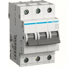 Hager Kismegszakító 3P,20A, B karakterisztika, 6 kA (Hager MB320) villanyszerelés