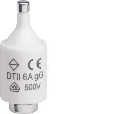 Hager LE2706 DII olvadóbiztosító betét, E27 500V gG 6A villanyszerelés