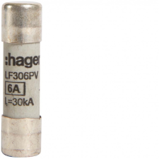 Hager LF306PV PV szolár olvadóbetét, 10x38 mm, 1000 V DC, 6A villanyszerelés