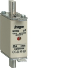 Hager LNH0050M NH 00C KTF/gG 50A 500V késes biztosító villanyszerelés